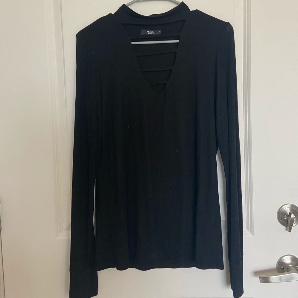 Long sleeve stretchy tee